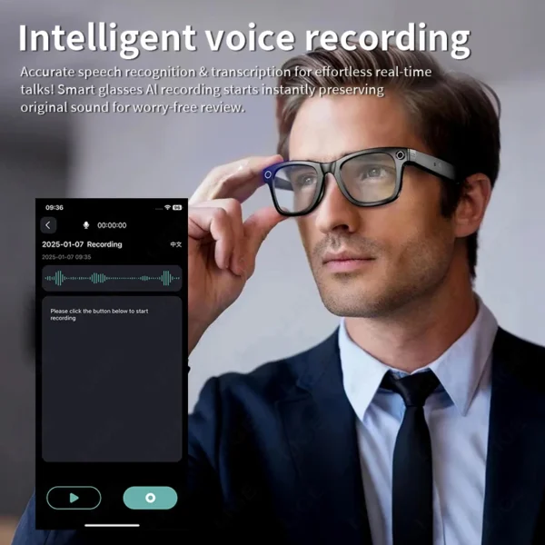Smart AI Glasses with AI Camera & Voice Control – Image 4